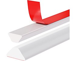 Douchestrip - Water Stopper - Douchedeurafdichting - Douchedorpel Lekstrip - 2.8*100cm - wit - Zelfklevende - Douche Dorpel - Anti water strip - voor keukenaanrecht, kookplaat, badkamerkuip