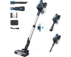 Mygroot - Draadloze stofzuiger - 6-in-1 - Oplaadbare lichtgewicht - Steelstofzuiger - 2200mAh batterij - Blauw - Voor huishoudelijke reiniging - Auto - Kantoor.