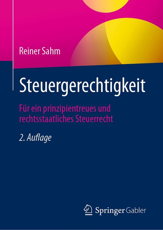 Business and Economics (German Language) - Steuergerechtigke ... - cover