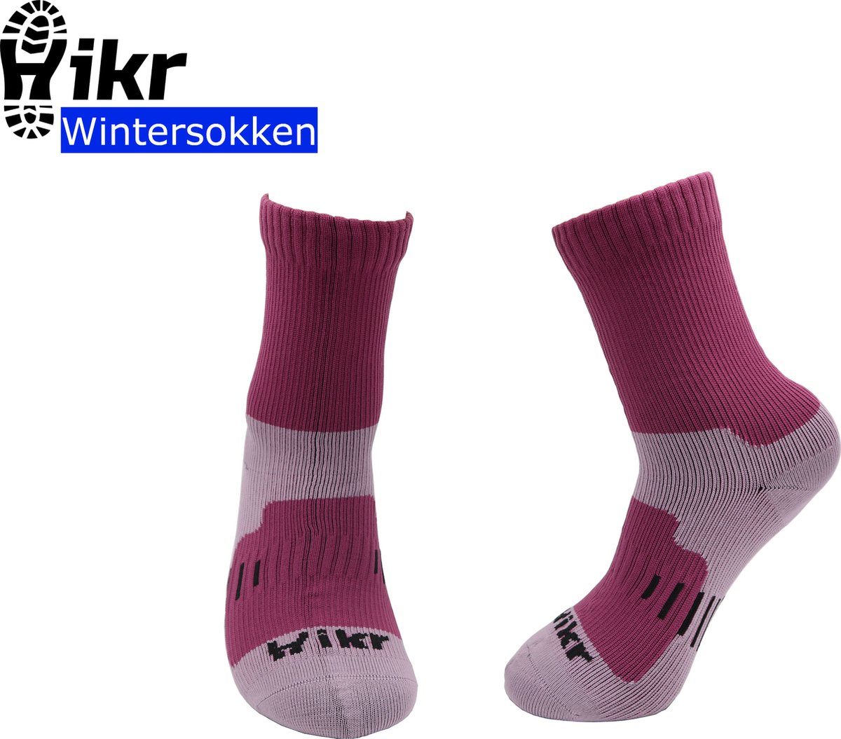 Hikr® Waterdichte Wintersokken - 100% waterdicht - Heren & Dames - Warme sokken - Dikke sokken - Outdoor wandelsokken - Fietssokken - Mountainbike sokken - Hiking & Wandelen