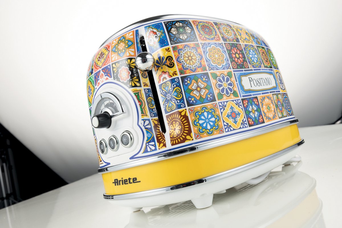 Ariete Positano 0155 - Italiaans design broodrooster - 2 sneden - 6 standen - 810 Watt thumbnail 2