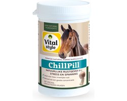 VITALstyle Chillpill - Paarden Supplement - Bij Stress En Spanning - Met o.a. Agaricus Blazei & Calcium - 200 stuks