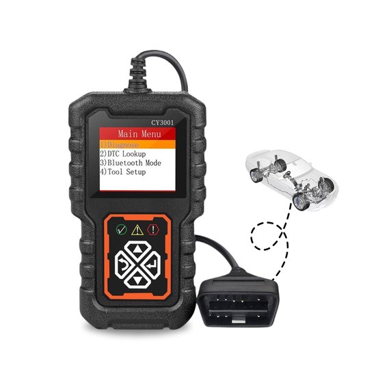 Foto: Ancel vd700 obd2 scanner diagnosecomputer uitleesapparatuur auto storing verwijderen volledige systeemdiagnose diagnose auto autodiagnosetool zwart