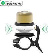 MicFlip - Fietsbel inclusief tracker - Fiets tracker - Fiets anti diefstal - Airtag fiets - Apple Find My - MFI gecertificeerd door Apple - Onbeperkte lokalisering - Fietsbel goud