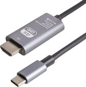 Nuvance USB C naar HDMI Kabel - 2 Meter - 4K Ultra HD - Geschikt voor Telefoon, Tablet, Laptop, PC, Beamer & Monitor