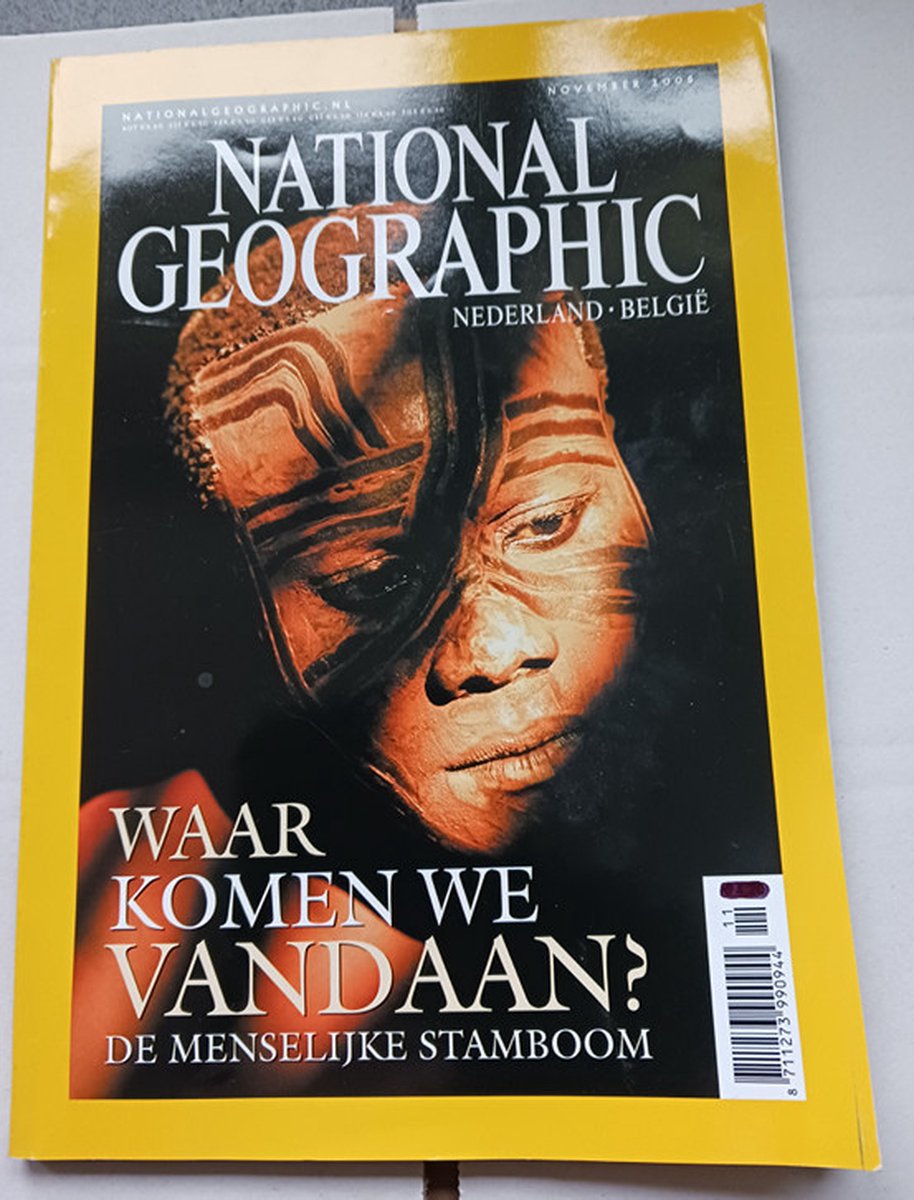 NATIONAL GEOGRAPHIC NOVEMBER 2005 EDITIE NEDERLANDS TIJDSCHRIFT (WAAR KOMEN WE VANDAAN?)