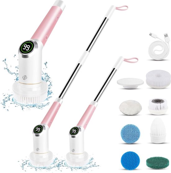 Tiwiche Roller Elektrische spinschrobber, 2 snelheden, waterdichte Tiwiche Roller Elektrische spinschrobber, 2 snelheden, waterdichte