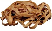 Post Elastieken - Postelastieken - Ca 100 stuks - Post Bundelen - Te gebruiken voor pakketstukken - Bruin - Dik Elastiek