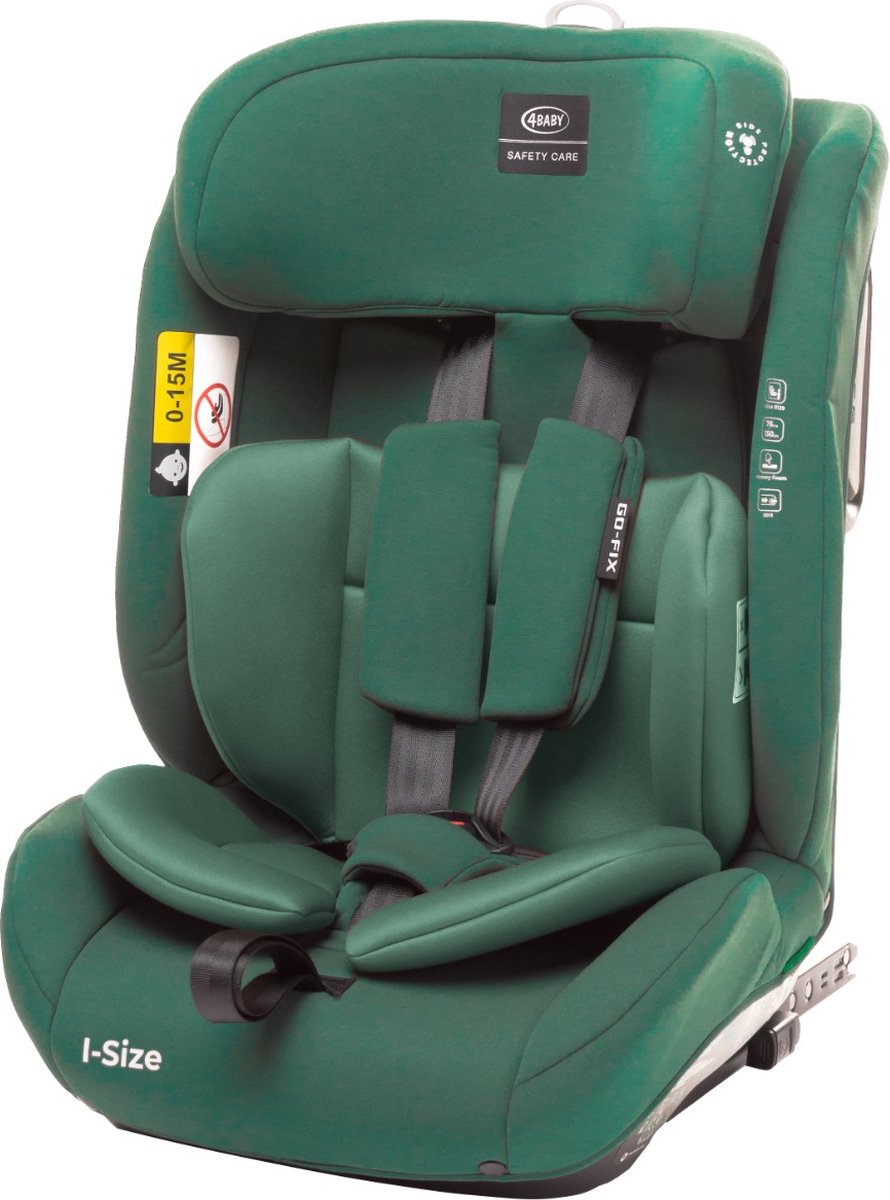 Image of 4Baby Go-Fix Dark Green 76-150 cm i-Size Autostoel