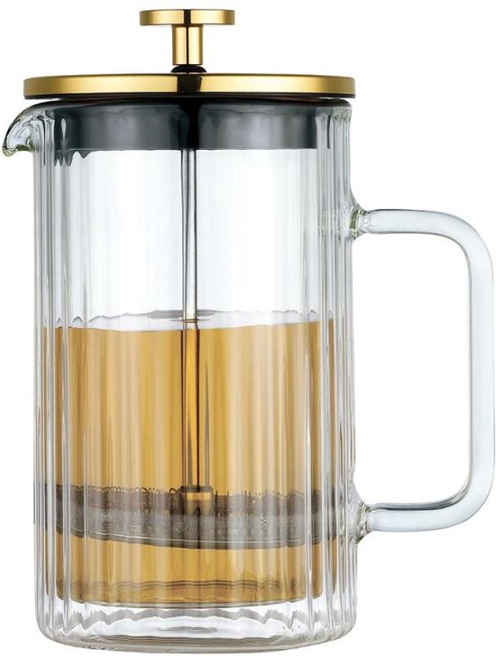 Café/ Thee Klausberg Piston - Glas - 0,6L - Presse à thé | théière| théière| Presse française pour café et thé
