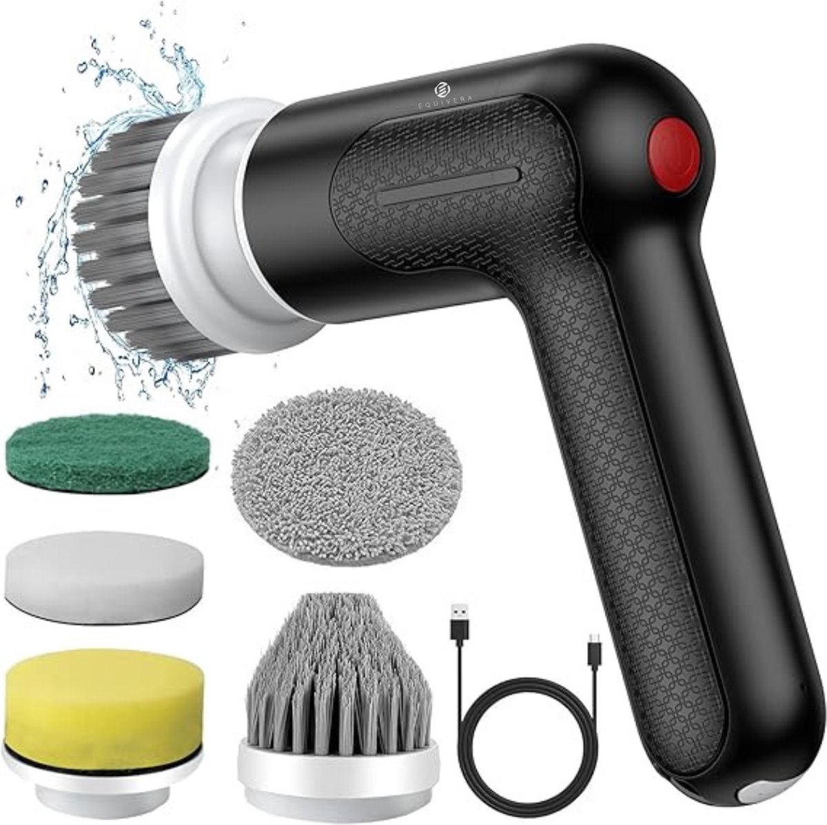 Goedkoopste Equivera Elektrische Spinschrobber- Spinning Schrobber - Elektrische Spin Schrobber - Draaiende Schrobber - Elektrische Schrobber - Schrobmachine - Poetsmachine - Schrobber - Elektrische Schrobborstel - Scrubber - Boenmachine - Spinscrubber - Elektri