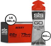 Science in Sport - SiS Go Isotonic Energygel + Caffeine - Energie gel - Isotone Sportgel - Berry Smaak - 15 x 60ml