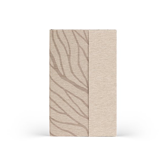 Cahier Castelli Milano A5 Waves - beige - contenu ligné - 130x210 mm - Made in Italy