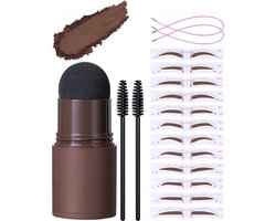 Wenkbrauw Stempel - Brow Stamp Make up - 12 paar Sjablonen - Premium Wenkbrauw Stempel - Wenkbrauw Borstel - Wenkbrauw stempel - Wenkbrauw poeder - Eyebrow stamp - Waterproof