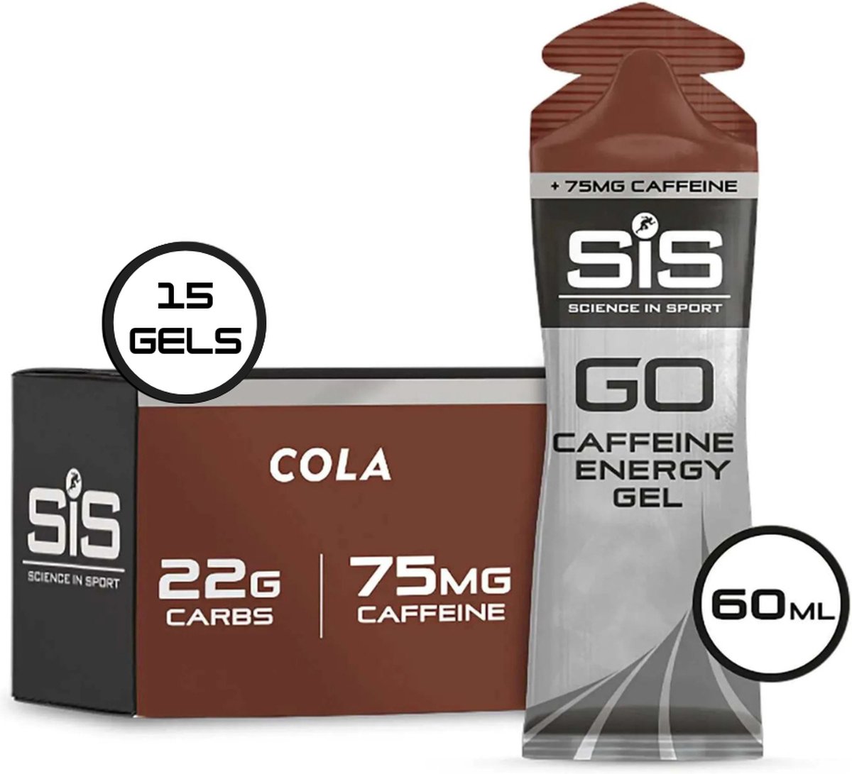 Goedkoopste Science in Sport - SiS Go Isotonic Energygel Caffeine - Energie gel - Isotone Sportgel - Cola Smaak - 15 x 60ml