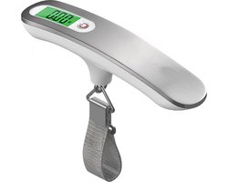 Dutch Quality® Digitale Kofferweegschaal - Bagageweegschaal - Weegcapaciteit tot 50 kg - Bagageweger - Hangweegschaal met Digitaal Display - Koffer Weegschaal - met backlit / LCD-scherm - Inclusief Weeghaak en Batterij.