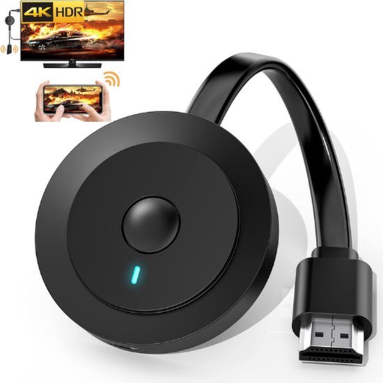 Chromecast 4K - Chromecast Voor TV - Chrome Cast - Android TV Box - Mediaplayer Voor TV - Media Streamer - Mediaspeler - Mediabox