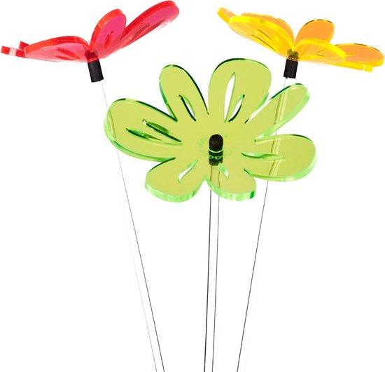 3 stuks! Zonnevangers Lucy Oranje groot 175x20 cm Cazador Del Sol