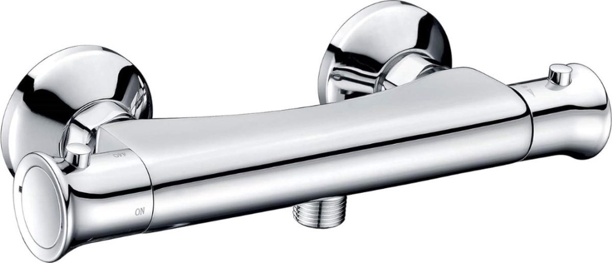 Velox Thermostaatkraan Douchekraan 12 cm - Douchekraan 12 cm Hartafstand - Douchekraan 12 cm Thermostatische - Badkraan 12 cm Hartafstand