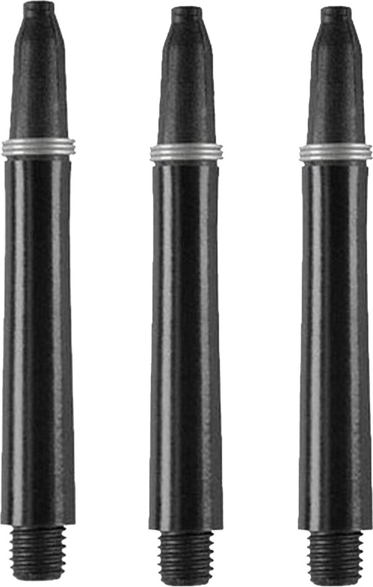 ABC Darts - Dart Shafts - Kunststof Zwart - Short - 8 sets