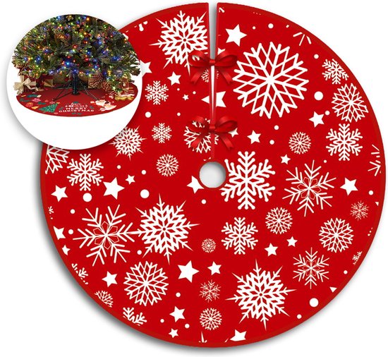 Kerstboomrok Sneeuw Ø90 cm