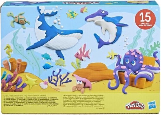 Play-Doh Doos met 15 klassieke kleurenpotten van boetseerklei, voor kinderen