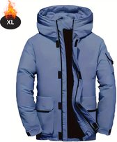Nivard Skipak - SkiBroek - Skijas - Ski Suit - Wintersport - Heren - Winter - Warm Fleece - Blauw - Maat XL