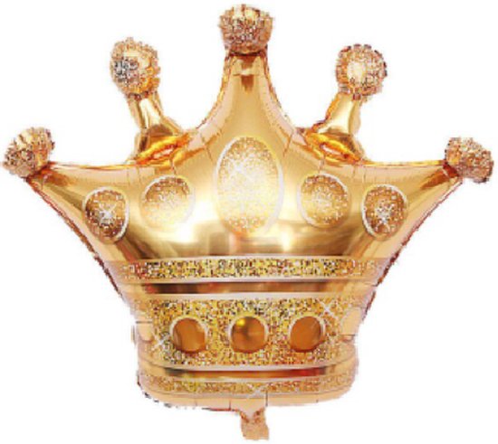 Folieballon XL - Birthday King kroon - Bestel Direct Online
