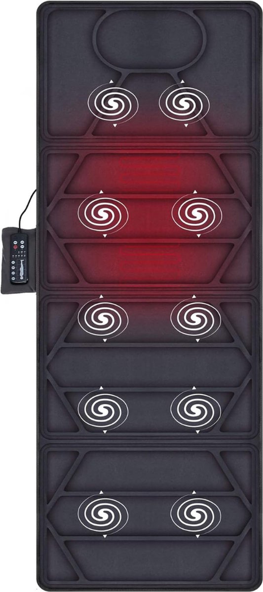 Massage Apparaat - Massagematras - Massagekussen - Zwart