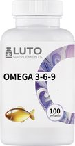 Bol.com Omega 3 - DHA & EPA - Ethylester vorm - 515 mg - 100 softgels (3 maanden voorraad) - Met vitamine E - LUTO Supplements aanbieding