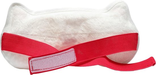 Verkoelend geloogmasker pluche gevoerde achterkant - warm koud - koelbril gelkralen - koudetherapie gezwollen vermoeide ogen kringen migraine - (gelukskat)