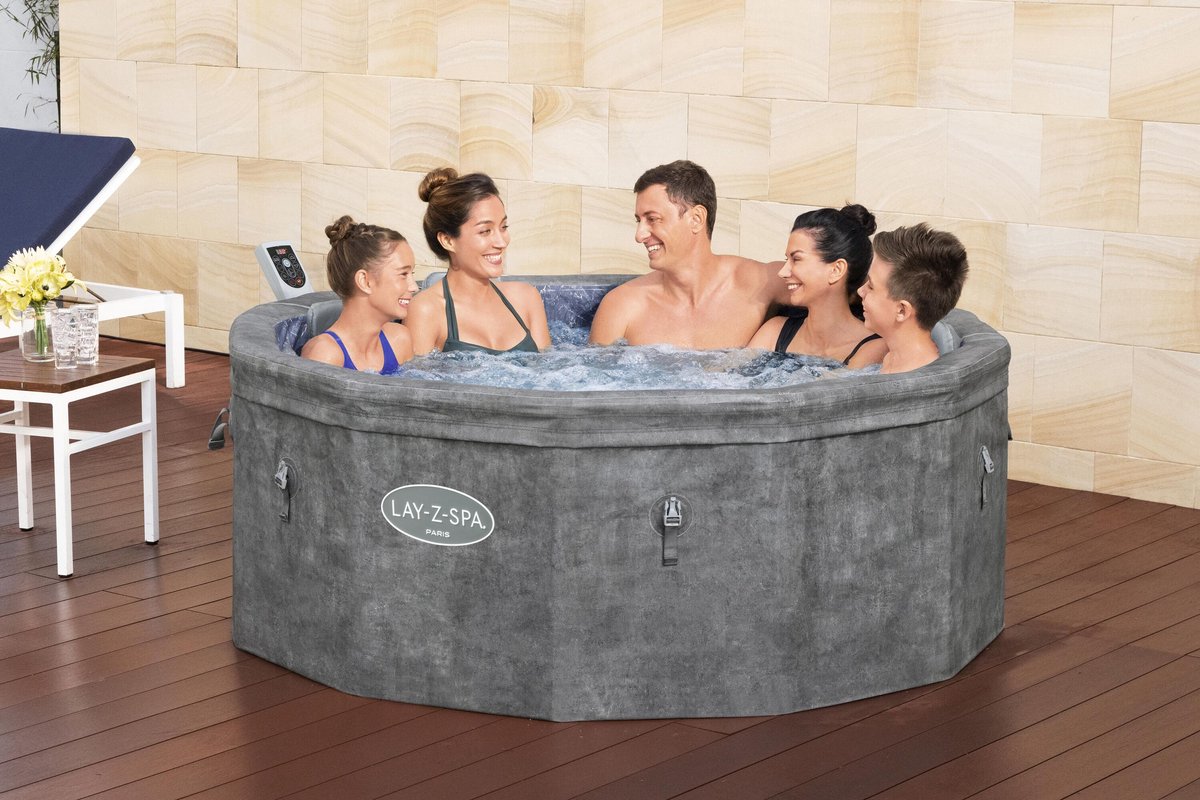 Bestway Lay-Z Spa Carrara Airjet Opbouw Spa 6 Persoons - afbeelding 2