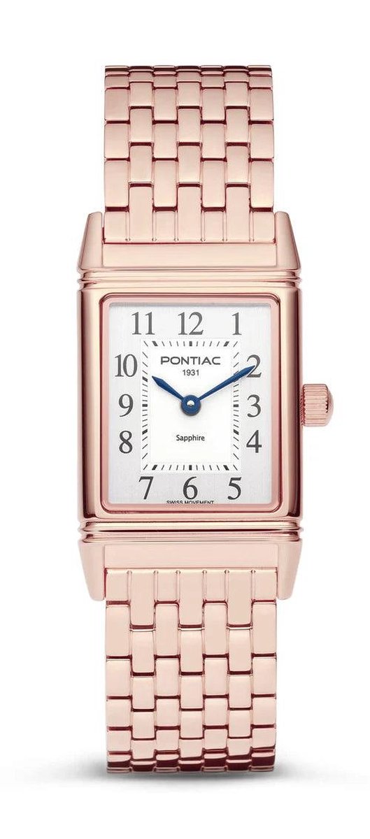 Pontiac Valerie Swiss Made Dameshorloge 21x36 mm