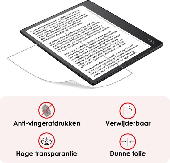 Screenprotector Folie Geschikt voor Kobo Elipsa 2E Screenprotector Bescherm Folie - Screenprotector Folie Geschikt voor Kobo Elipsa 2E Screenprotector Telefoon Folie - 3 PACK — afbeelding 3