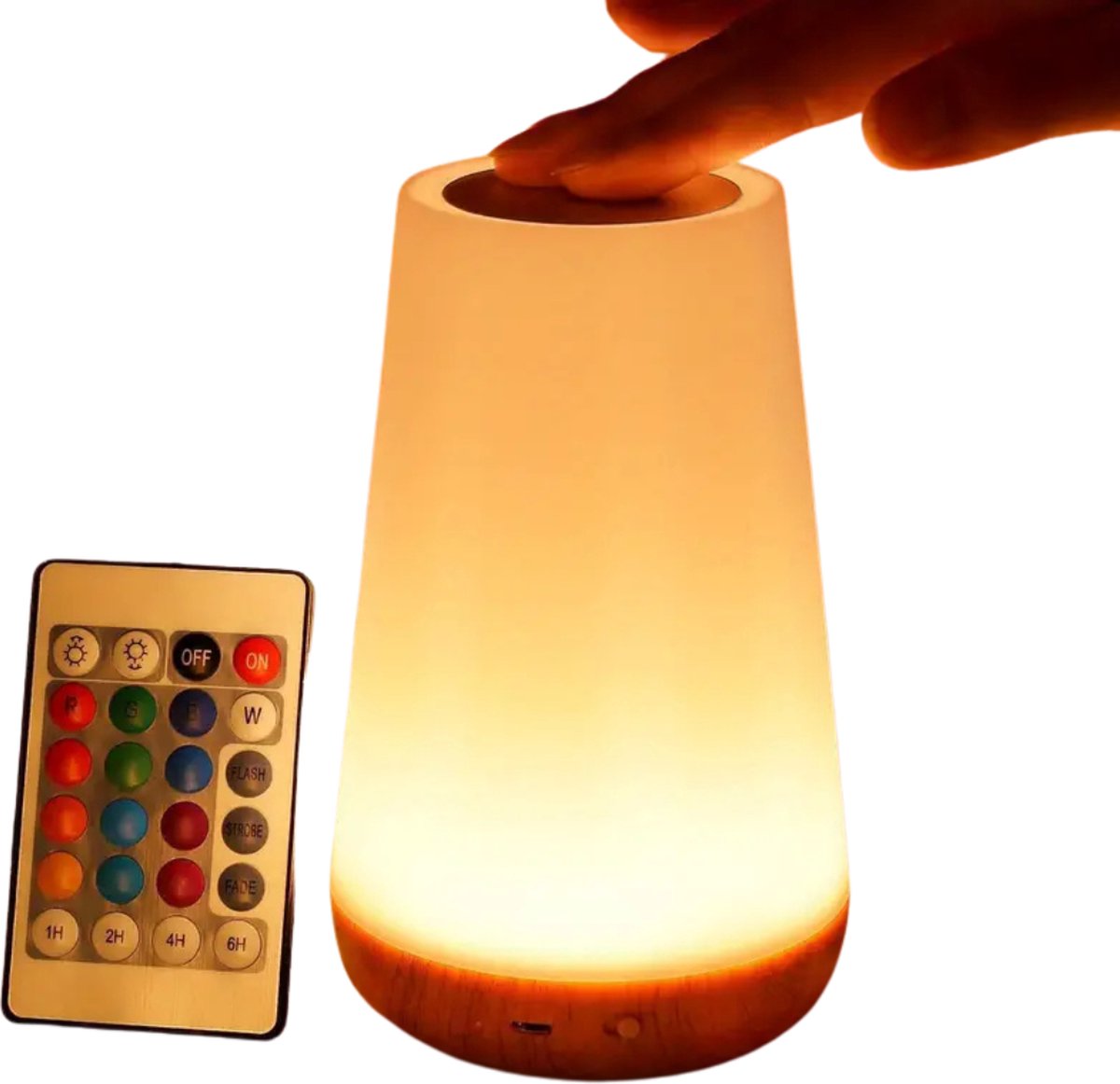 Bovista Nachtlampje - Volwassenen - Kinderen - Slaapkamer - Baby - Nachtlamp - Leeslamp - Slaapkamer - Hout