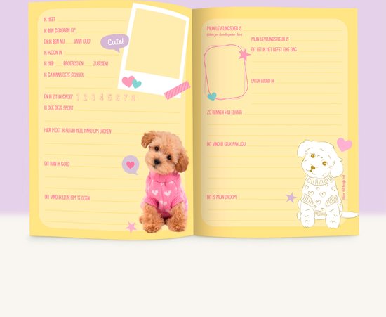 Studio Pets Livre d'amis Puppy + mini peluche Pompon 8cm en étui