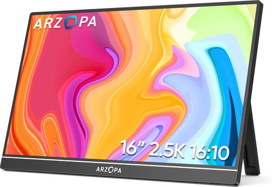 Arzopa - Z1RC - 2K Portable Monitor - 16 inch - 2 x USB-C - 1 x Mini HDMI