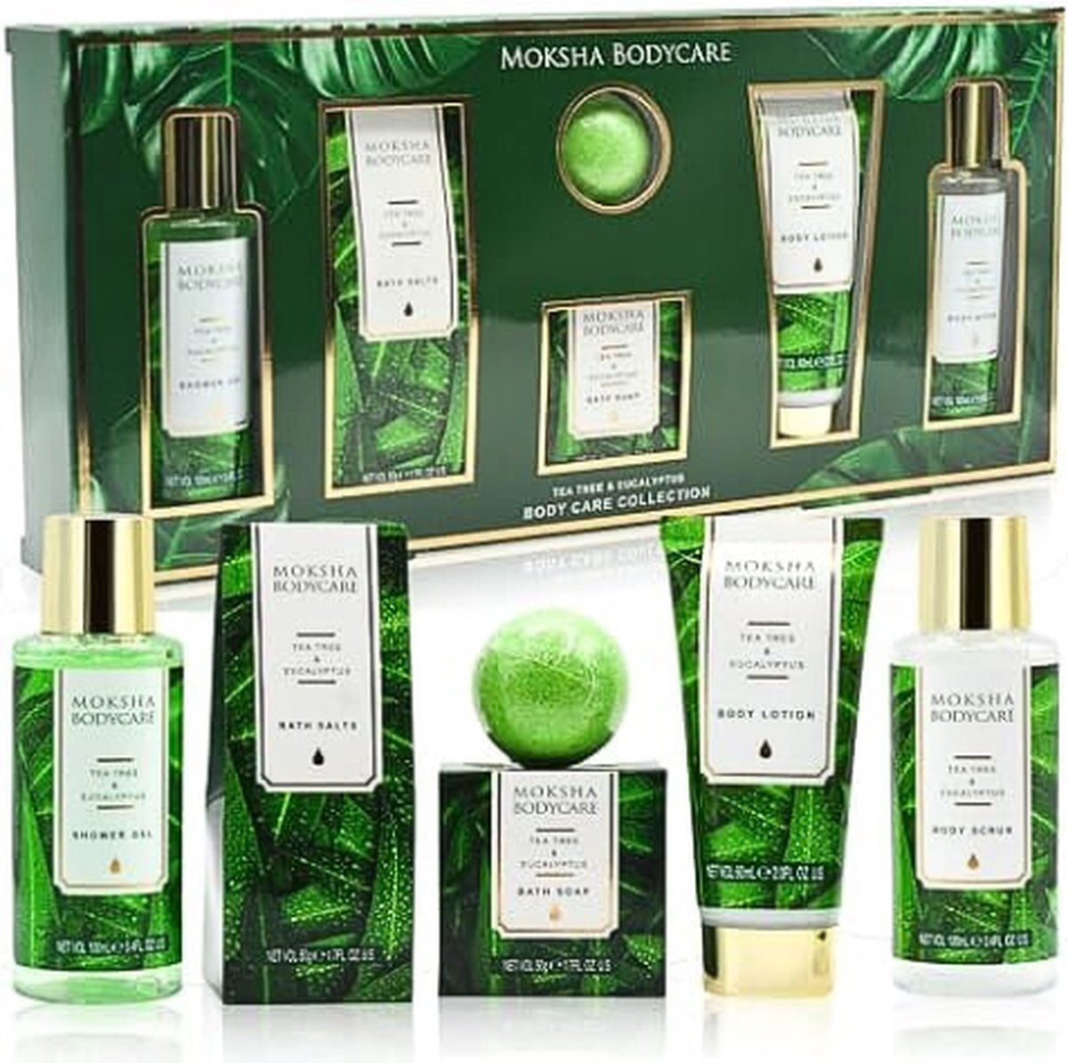 Goedkoopste N.lux - Spa set / Groen / Geschenkset vrouwen / Wellness giftset / Cadeau / Bodycare / Douche / Bad / Moederdag