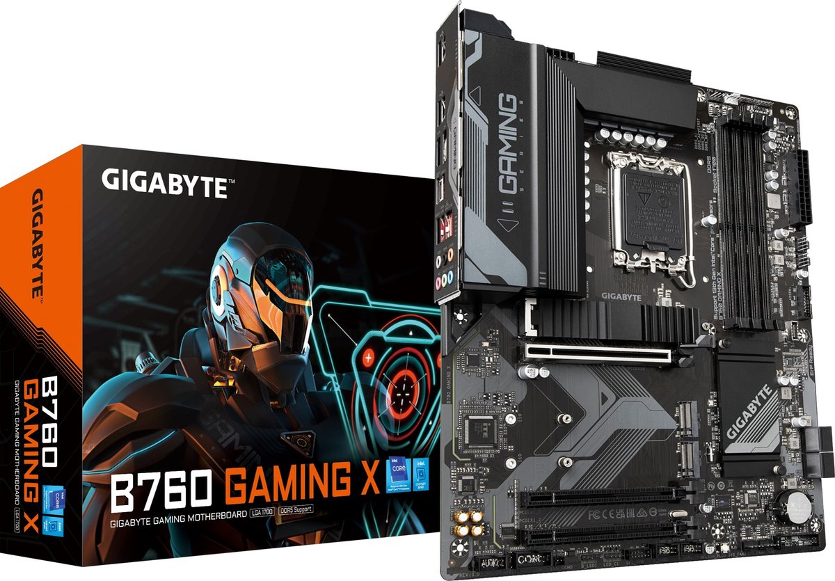 Gigabyte B760 GAMING X Intel LGA 1700 Intel® Celeron® Intel® Core™ i3 Intel® Core™ i5 Intel® Core™ i7 Intel® Core™ i9... LGA 1700 DDR5-SDRAM 128 GB
