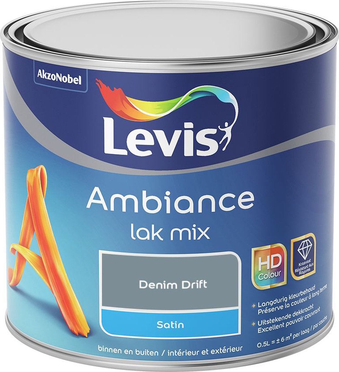 Levis - Ambiance Lak Satin Mix - Denim Drift - Mengverf - 0,5 L
