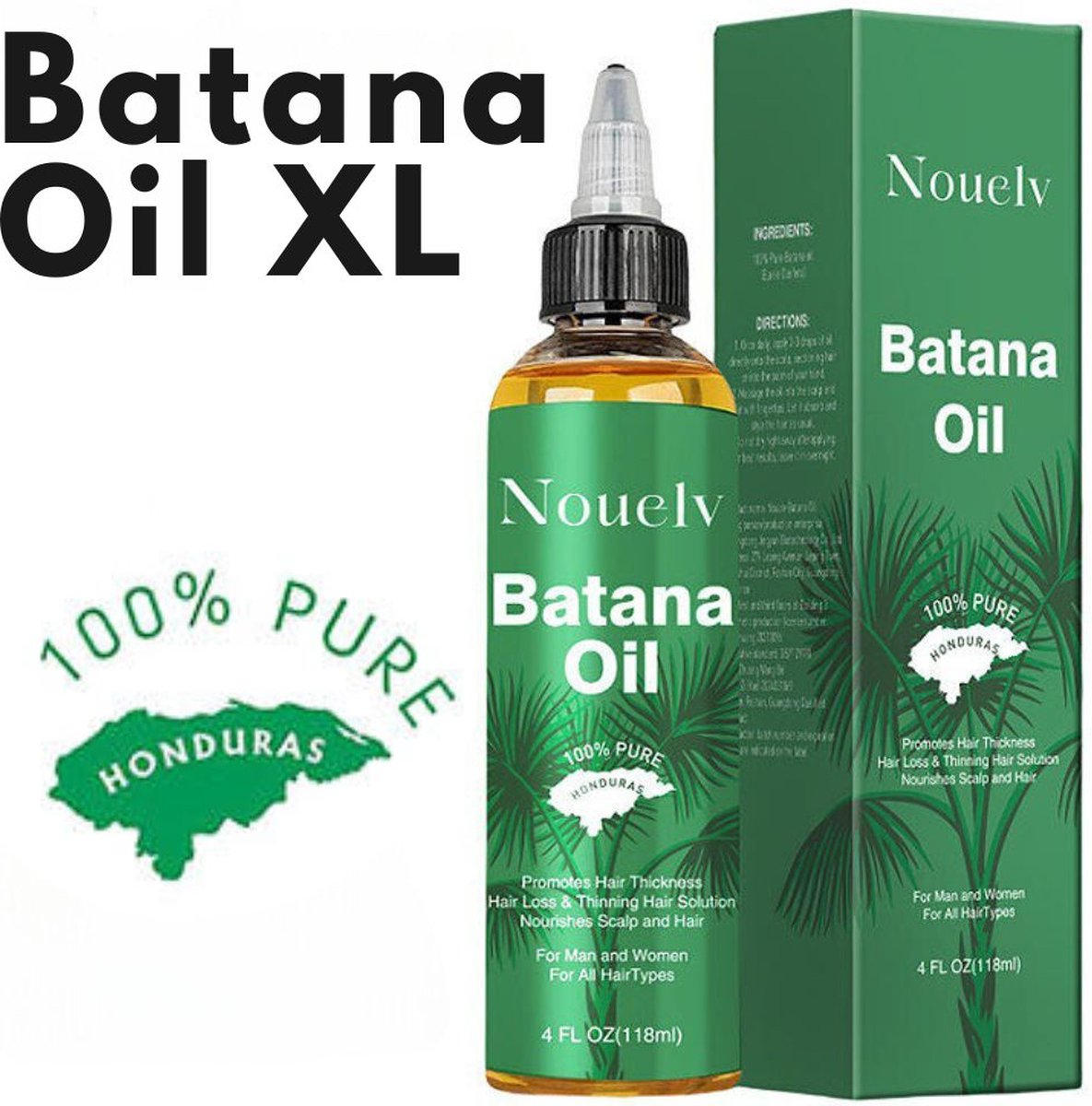 EXTRA LARGE 100% Pure Batana Olie 120ml - Dr. Sebi - Batana Oil - Haarolie - Haargroei - Hair Oil - Scalp - Hoofdhuid - Schilfers