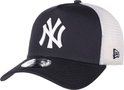 Casquette bleu marine avec logo 'NY' blanc, côtés en mesh blanc, visière et logo New Era.