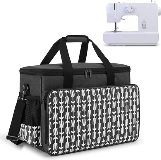 Luxja Sewing Machine Bag, Portable Carrying Bag for Sewing Machine and Extra Sewing Accessories, Purple Luxja Sewing Machine Bag, Portable Carrying Bag for Sewing Machine and Extra Sewing Accessories, Purple