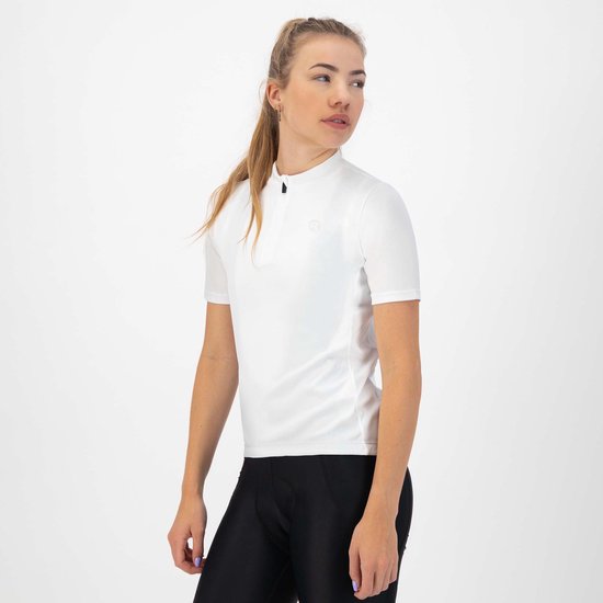 Rogelli Core Fietsshirt Dames - Korte Mouwen - Wielrenshirt - Wit - Maat XL van Rogelli — afbeelding 3