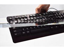 Alt Waterproof Keyboard - Hygiënisch & Waterdicht - IP68 - Afwasbaar - Ideaal voor (Flex)werkplekken & Gezondheidszorg - Toetsenbord - USB - Snel los te koppelen - QWERTY US-int.