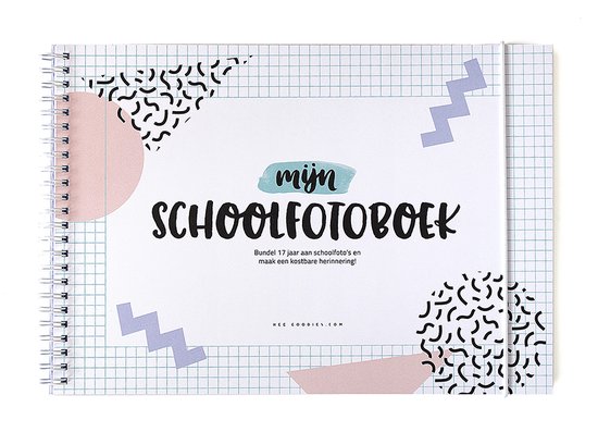 Schoolfotoboek A4 Klassenfoto album Meisjes Fotoalbum schooljaren schooljarenboek met ringband en softcover