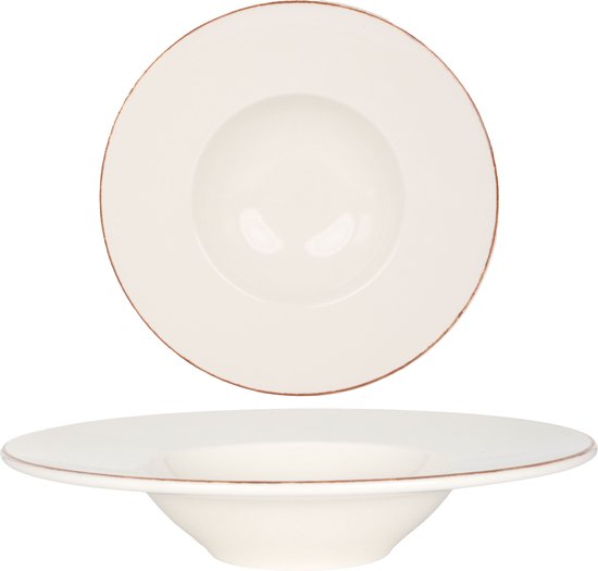 Assiette à pâtes Bonna - Nacrous - Porcelaine - 28 cm 400 cc - lot de 2 Assiette à pâtes Bonna - Nacrous - Porcelaine - 28 cm 400 cc - lot de 2