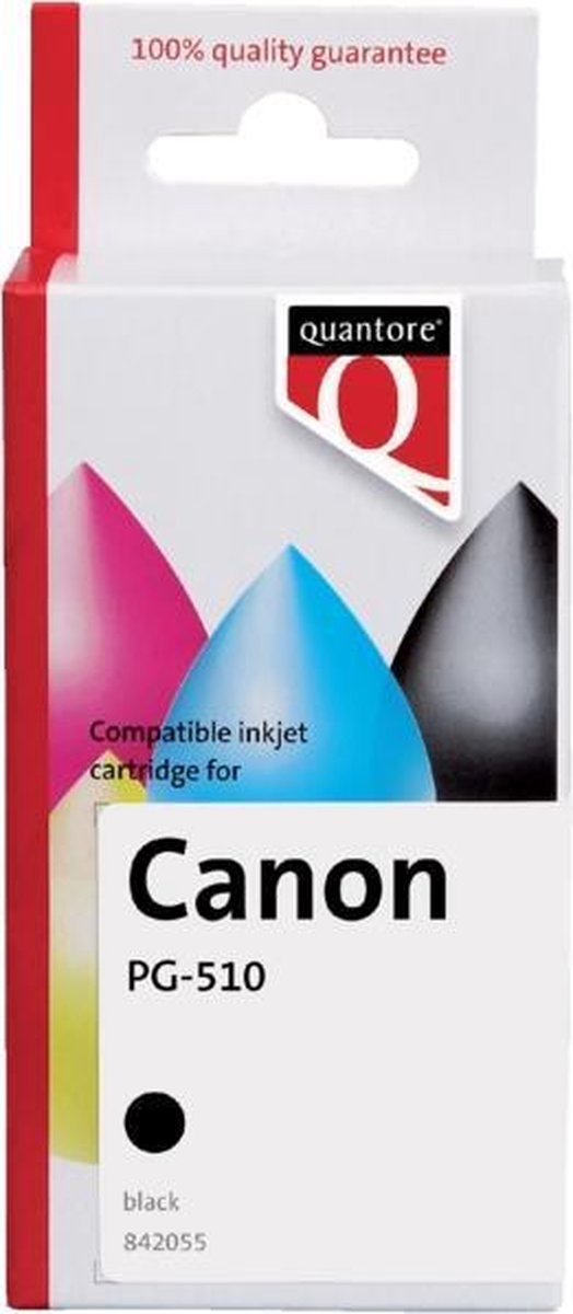 Inktcartridge quantore canon pg-510 zwart | 1 stuk