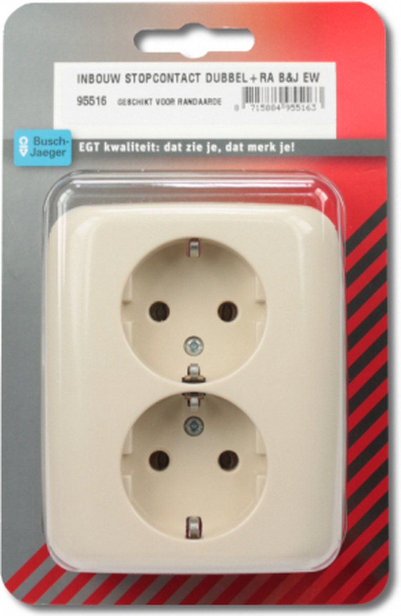 STOPCONTACT DUBBEL+RA B&J REFLEX EW