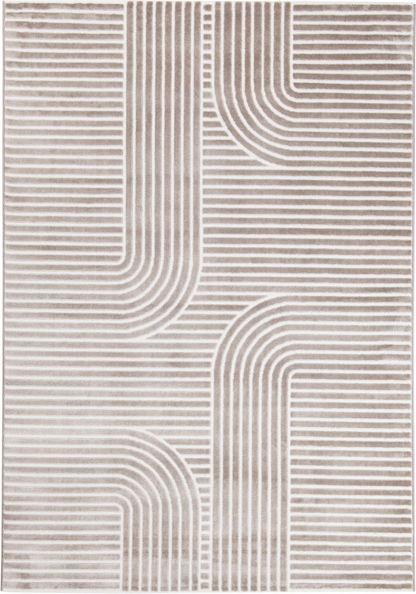 Dutch Lifestyle Mito 2 Taupe- PP/Polyester - Vloerkleed - Taupe